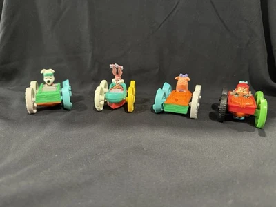 Set of 4 McDonald's 1990 Tiny Toons Adventures Flip Cars Happy Meal Toys - Image 1 of 2
