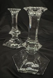 Val St Lambert Elysee - Kerzenständer mit einem Licht 6", 2er Set - Bild 1 von 10