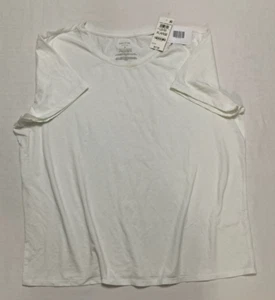 Nuevo con etiquetas Pijama Estado del Día Top Cuello Redondo Blanco XL - Imagen 1 de 5