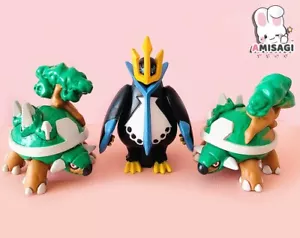 Pokemon: Impoleon + Chelterrar Torterra Mini-Figur Original Anime Manga BANDAI - Picture 1 of 2