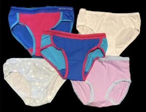 Girls Open Box Mixed Lot Size 6 5 Pair Panties New Hanes FOTL Wonder Nation - Picture 1 of 2