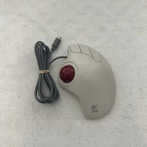 Logitech Trackball TrackMan Marble 3 Button PS/2 Mouse Model T-CH11 *Tested* - Picture 1 of 5
