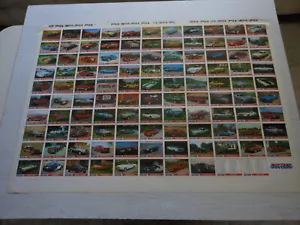 Mustang Karten 1992 Serie 1 ungeschnittener Bogen - Bild 1 von 18