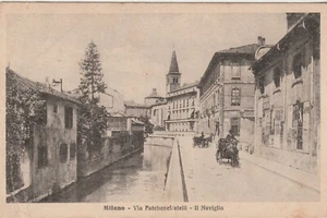 Postcard Lombardia Milano Via Fatebene Fratelli Il Naviglio MF120531 - Picture 1 of 2