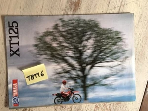 Yamaha XT125 XT 125 125XT Catálogo Moto Folleto Publicidad - Imagen 1 de 4