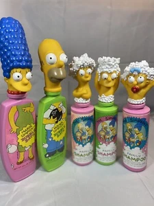 1990 RARE SIMPSONS Family LOT Of 5 Shampoo/bubble Bath Bottle Tops & Bottles !!! - Bild 1 von 24