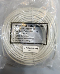 Ethernet Patch Cable 100ft (Cat.5E Non Booted 350MHz) - Picture 1 of 3