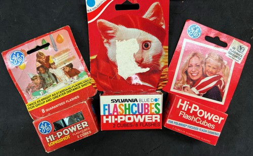 Lot De Flashes Pour Polaroid/Kodak, Marques Sylvania, Philips, G&E General Electric