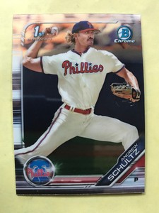 2019 Bowman Chrome Draft ANDREW SCHULTZ 1st Bowman Card RC, PHILLIES #BDC-120