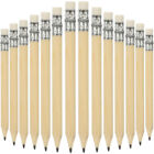 100 Wooden Golf Pencils with Eraser - HB Half Pencils for Sports & Meetings-
