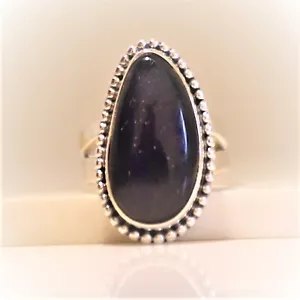 IOLITE SUNSTONE NATURAL GEMSTONE 925 SOLID STERLING SILVER JEWELRY RING 3 TO 12 - Picture 1 of 8