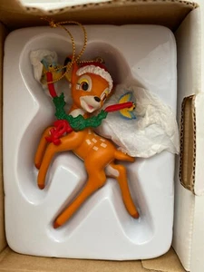 Grolier Disney Weihnachtsbaum Deko Bambi Reh Dekoration Figur Collection - Bild 1 von 5