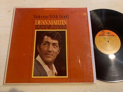 Dean Martin Welcome To My World LP Reprise Stereo Orange/Tan DG + Shrink VG+!!!! - Image 1 of 4