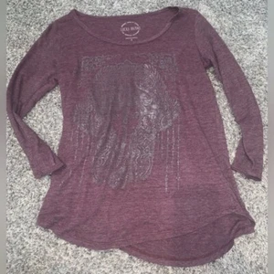Lucky Brand Gr. Small Damen lila Langarm T-Shirt - Bild 1 von 7