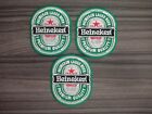 3 pcs Heineken BEERS Patch Iron on Embroidered or Sew on Shirt Jacket Hat Bag