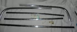Vintage Used 1965 - 67 Pontiac Grand Prix complete Back Glass Trim set Tagged - Picture 1 of 11