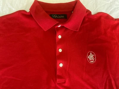 Camisa polo de golf Atlanta Athletic Club Byron Nelson Signature roja para hombre talla L Foto 1 de 4