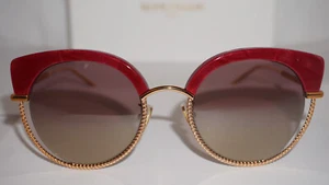 Boucheron New Sunglasses Burgundy Gold Pink BC0105S 002 53 22 135 - Picture 1 of 10