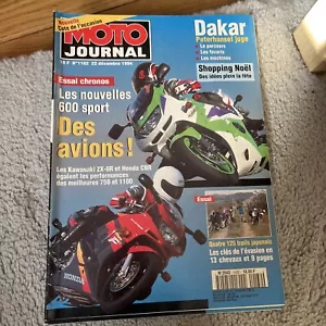 MOTO JOURNAL 1162 YAMAHA YZF 750 KAWASAKI ZX-6 R HONDA CBR 600 SUZUKI GSX-R 1100 - Picture 1 of 2