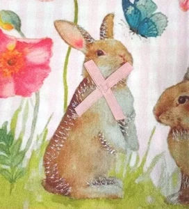 🌷Frühling Küche Geschirrtücher 2er Set Osterhase Hase Garten Shabby Chic - Bild 1 von 11