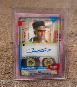 Stranger Things Season 4, Caleb McLaughlin (Lucas) Cassette Autograph Card 71/86 - Picture 1 of 2