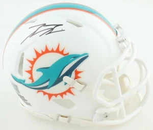 Braxton Berrios Signed Dolphins Speed Mini Helmet (PIA) - Picture 1 of 3