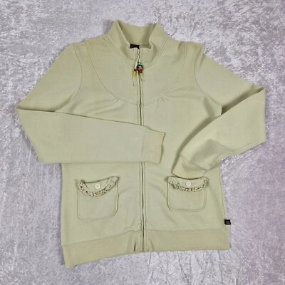 Suéter Y2K Paul Frank Julius Friends Mujer Cremallera Completa Verde Menta Doble Bolsillo  Foto 1 de 4