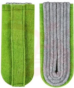 Segundo Teniente Oficial Alemán Segunda Guerra Mundial Hombro Verde Claro Tubo Infantería Rango - Imagen 1 de 2