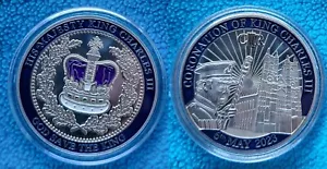 King Charles III Coronation Silbermünze 2023 Westminster Abbey Coronet Queen - Bild 1 von 17