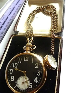 rolex. vintage solid 9ct gold military pocket watch. my ref no. 200. - Picture 1 of 11
