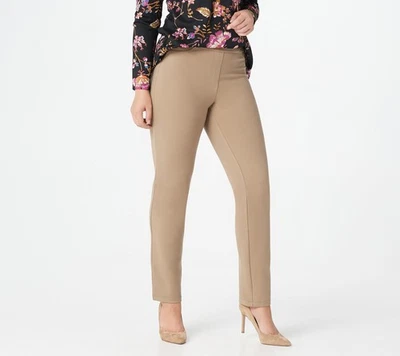 Susan Graver Women's Petite Pants PXL Ponte Straight Leg Multi-colored A297711 - Image 1 of 4