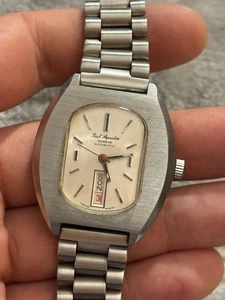 Stunning Rare VTG PAUL ARPANTIER Geneve Automatic Men’s WATCH Non-running - Picture 1 of 12