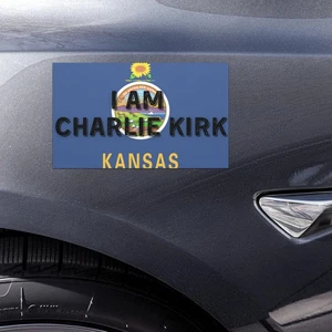 Imán de coche I Am Charlie Kirk Kansas 7,5 X 4,5 - Imagen 1 de 1