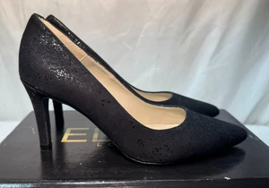 Elia B. Zapatos de Corte UK 6/39 Mujer Cuero Negro Sin Cordones Tacón de Aguja Alto - Imagen 1 de 18