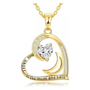 Anniversary Necklace for Women Birthstone Jewelry for Wife Gifts I love U - Picture 1 of 5