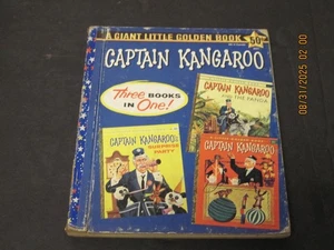 CAPTAIN KANGAROO 3 BOOKS IN 1 A LITTLE GOLDEN BOOK 1ST EDITION 1959 - Picture 1 of 7