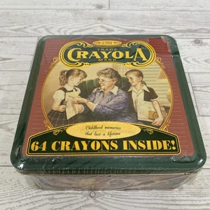 Latta sigillata Crayola 1994 da collezione "Ricordi d'infanzia" con 64 pastelli - Foto 1 di 9