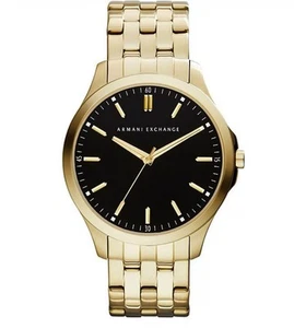 Reloj Armani Exchange Hombre Tres Manejas Acero Inoxidable Tono Dorado - Imagen 1 de 9