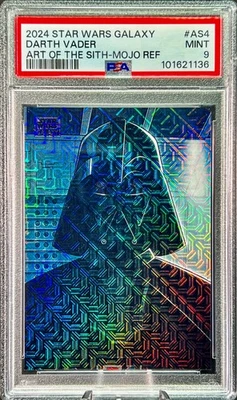 2024 Star Wars Galaxy DARTH VADER Art of Sith Mojo Refractor 01 /50 ALPHA PSA 9 - Image 1 of 4
