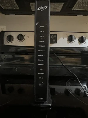 TDS ActionTec T3260 Bonded DSL VDSL2 Wireless Modem Router - Black - Image 1 of 4