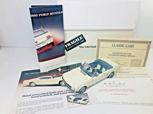 DANBURY CONV. FORD MUSTANG 1966 COME NUOVA Con TUTTI I DOCUMENTI 1:24 LNIB COMPLETO NO SCUSE - Foto 1 di 18