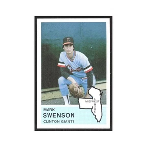 1982 Fritsch Minor League Mark Swenson Clinton Giants #31.0 - Picture 1 of 3