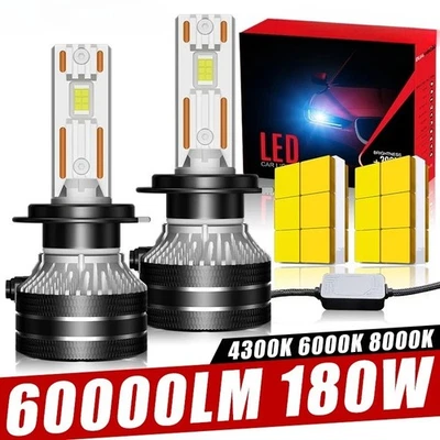 LED Headlight Canbus 4300K 6000K 8000K H4 H1 H11 H8 880 881 H27 9007 9008 H13 H9 - Image 1 of 4