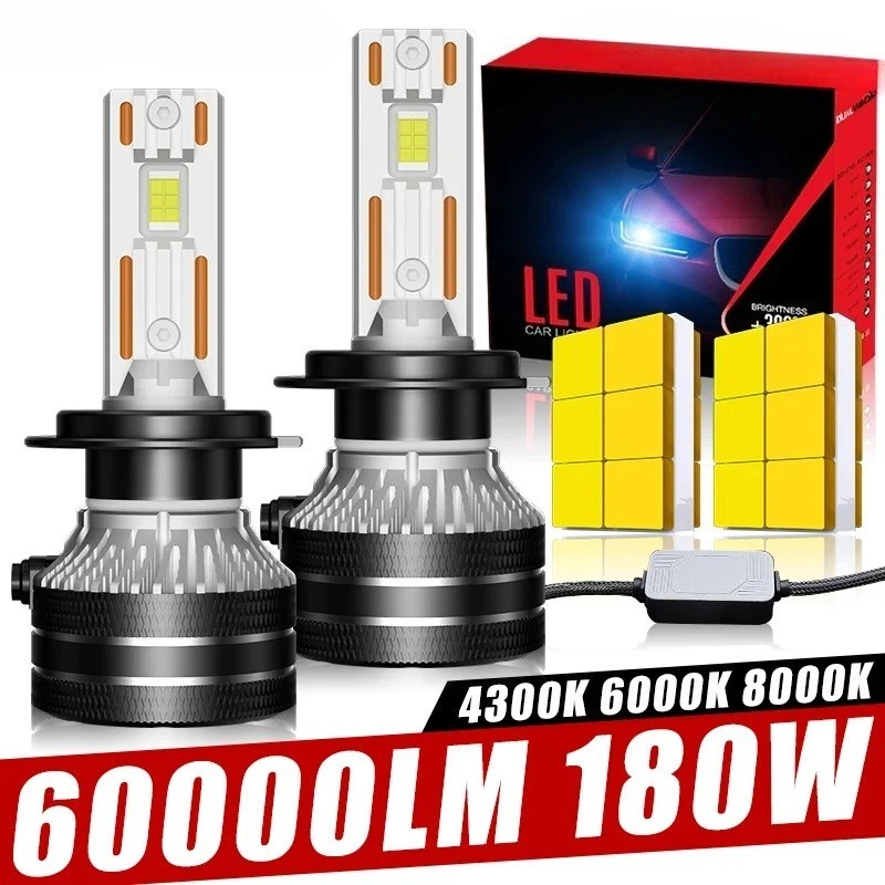 LED Headlight Canbus 4300K 6000K 8000K H4 H1 H11 H8 880 881 H27 9007 9008 H13 H9 - Image 1 of 4