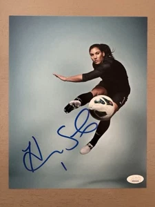 Hope Solo Signed 8 x 10 Photo USA Women's Olympic Gold Medalist Soccer JSA - Picture 1 of 5