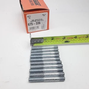 Dorman 675-336 Double Ended Stud Metal M8-1.25 x 24mm & M8-1.25 x 10mm Set of 10 - Picture 1 of 3