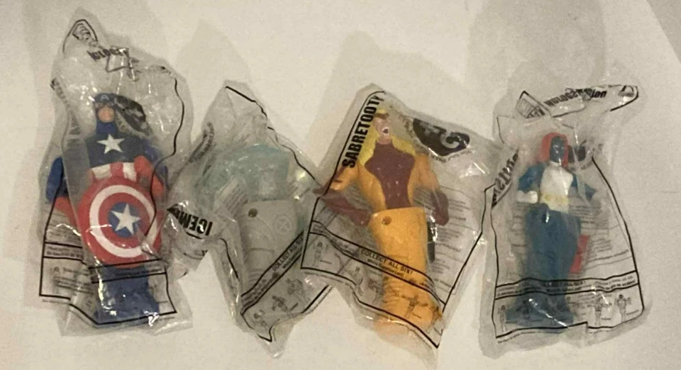 Marvel Heroes in Action Taco Bell Vintage Niños Comida Juguete Lote 2001 Foto 1 de 1