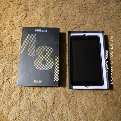BLU M8L 2022 8" 32GB MEMORY 3GB RAM 4G LTE MicroSD 64GB OPEN BOX - Image 1 of 2