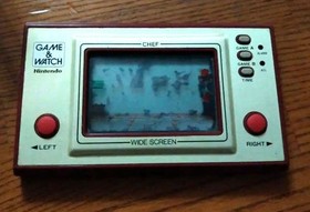 GAME & WATCH CHEF, main unit only, with scratches and dirt, no battery,