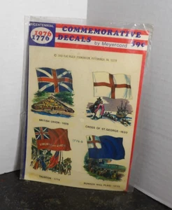 Calcomanías conmemorativas vintage del bicentenario de Meyercord - Imagen 1 de 4